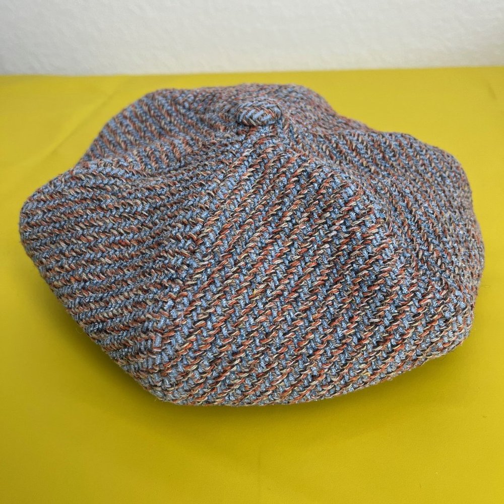 Mixit Y2K Newsboy Hat, Blue Green Orange Brown, OS - Picture 3 of 8